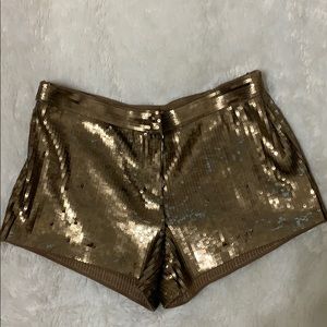 Copper/gold sequin shorts- Andree- Medium